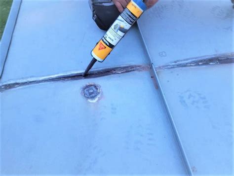 metal roof sheet leakage solution|fixing leaking steel roof.